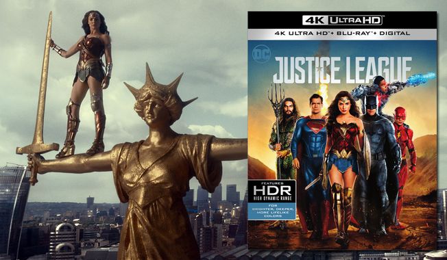 Gal Gadot stars as Wonder Woman in &quot;Justice League,&quot; now available on 4K Ultra HD from Warner Bros. Home Entertainment.