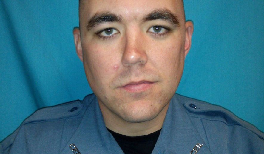 FILE - This undated file photo released by Clinton Police Department shows officer Christopher Ryan Morton. Tammy Dee Widger was charged Wednesday, March 14, 2018, with second-degree murder in the shooting death of Morton. Her rental home was the site of the fatal shooting on March 6. Prosecutors say the murder charge was added because Morton was killed as a result of Widger's drug crime. (Clinton Police Department via AP, File)