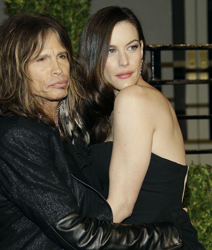 Steven Tyler and daughter Liv Tyler
Liv Tyler, actress and former model.
Steven Tyler, singer-songwriter, multi-instrumentalist, best known as the lead singer of the rock band Aerosmith. (AP Photo/Carlo Allegri)