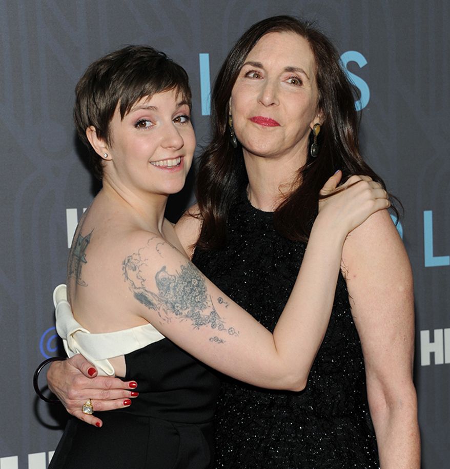 Lena Dunham with her mother Laurie Simmons.
Lena Dunham, actress, writer, producer, and director.
Laurie Simmons, artist, photographer and filmmaker. (Photo by Evan Agostini/Invision/AP)