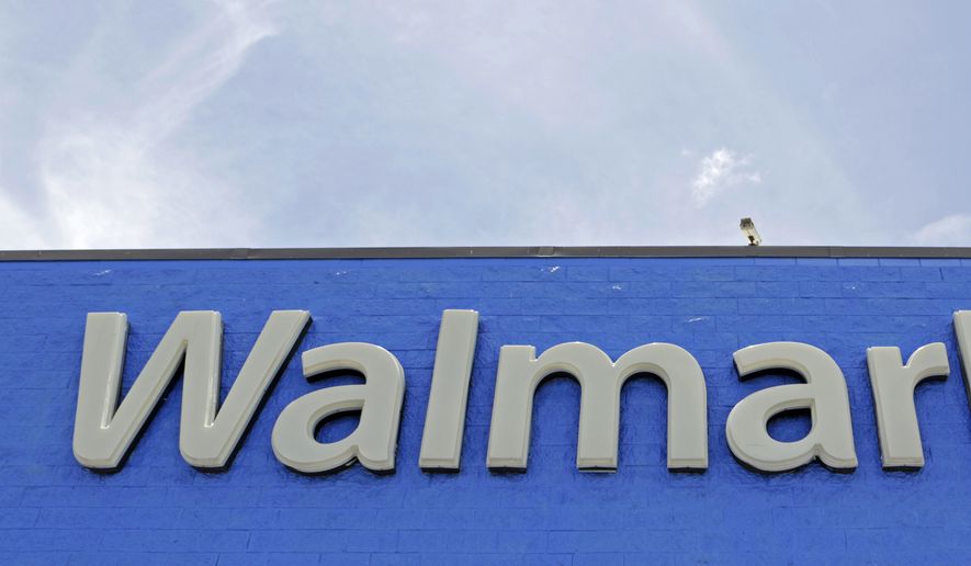 This June 1, 2017, file photo shows a Walmart store in Hialeah Gardens, Fla. (AP Photo/Alan Diaz, File) **FILE**