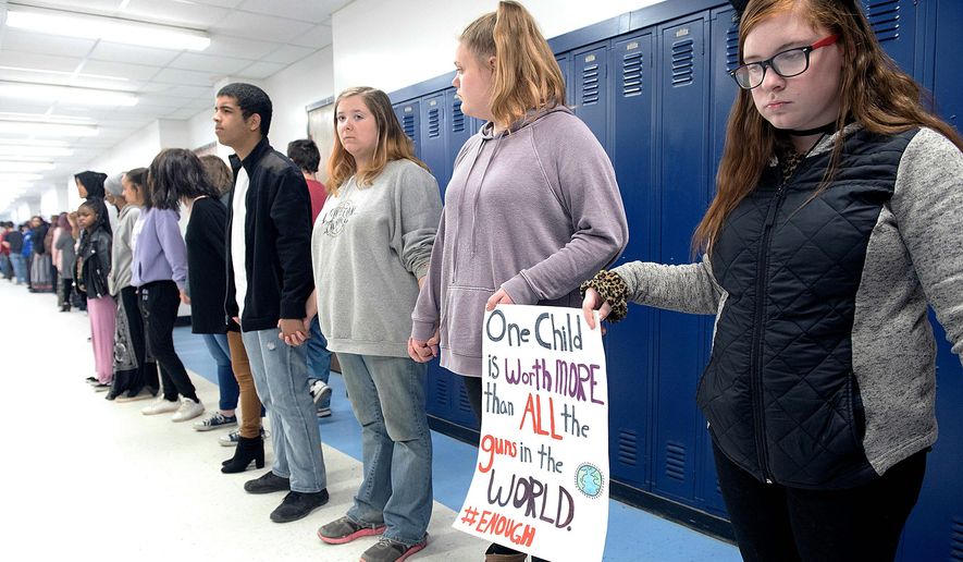 A proposed demonstration against abortion on April 11 will mirror last week&#x27;s national school walkout against gun violence following last month&#x27;s Parkland, Florida, shootings. (ASSOCIATED PRESS PHOTOGRAPHS) **FILE**