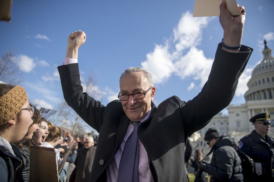 &quot;It&#39;s a funny thing,&quot; said Senate Minority Leader Charles E. Schumer. &quot;We&#39;re able to accomplish more in the minority than we were when we had the presidency or even were in the majority.&quot; (Associated Press)
