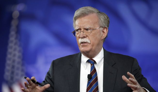 In this Feb. 24, 2017, file photo, former U.S. Ambassador to the U.N. John Bolton speaks at the Conservative Political Action Conference (CPAC) in Oxon Hill, Md. President Donald is replacing National Security Adviser H.R. McMaster with Bolton. (AP Photo/Alex Brandon, File)