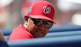 After 16 years as a major league player and more than 10 as a coach, new Washington manager Dave Martinez will be in a dugout for the first time on Thursday as a major league skipper when the Nationals play the Reds in Cincinnati. (Associated Press)