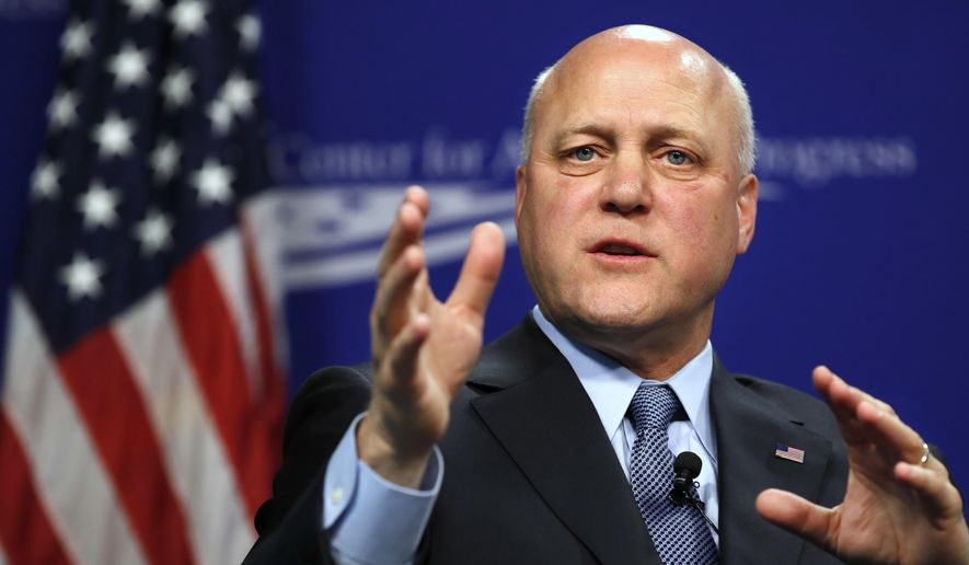 In this June 16, 2017, file photo, New Orleans Mayor Mitch Landrieu speaks in Washington on race in America and his decision to take down Confederate monuments in his city. Landrieu was named the 2018 winner of the John F. Kennedy Profile in Courage Award for his leadership in removing four Confederate monuments in the city. The John F. Kennedy Library Foundation announced Tuesday, March 27, 2018, that in addition to taking the monuments down, Landrieu offered “clear and compassionate reflections on the moment and its place in history.” (AP Photo/Jacquelyn Martin, File)