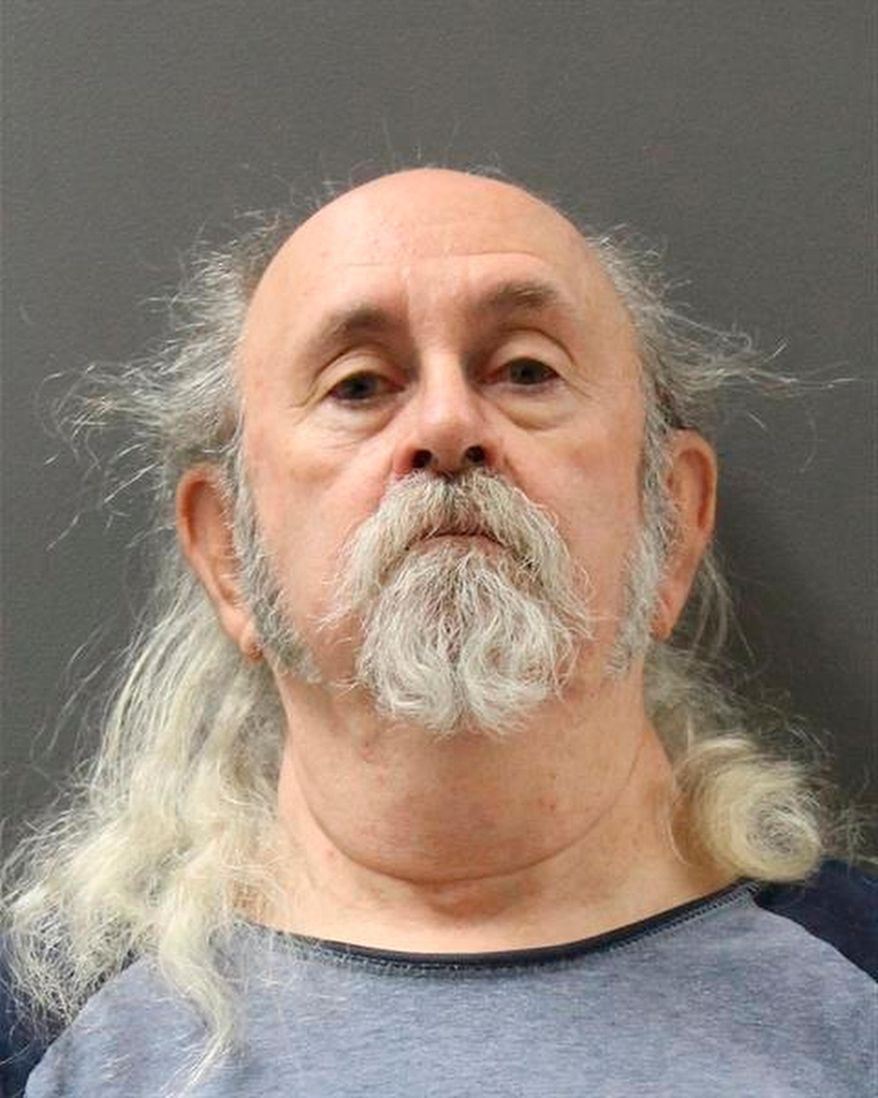 This Tuesday, March 27, 2018, photo released by the Prescott Valley Police Department shows suspect Charles Chuck Leroy Cagley. Virginia Cagley, the wife of the Arizona man arrested because he walked away while serving an Iowa prison term 37 years ago, said they thought he was in the clear legally. Virginia Cagley said it was a shock when police arrived at the couple's door in Prescott Valley because Charles "Chuck" Leroy Cagley began using his own name a decade ago after being told an arrest warrant had been dismissed. (Prescott Valley Police Department via AP)