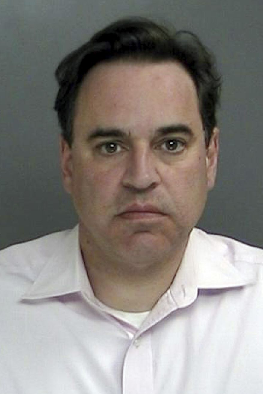 This photo provided by the Suffolk County Police Department, Friday, March 30, 2017, shows Suffolk County District Court Judge Robert Cicale. Police say the Long Island judge, arrested on burglary charges, entered a neighbor's home and was later found to be in possession of stolen female underwear. (Suffolk County Police Department via AP)