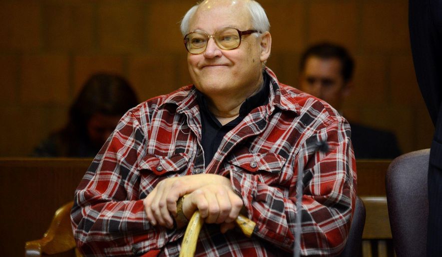 FILE - In this June 1, 2017 file photo, the Rev. Jonathan Wehrle appears in court for a preliminary hearing over embezzlement allegations at the 55th District Court in Mason, Mich. Wehrle is charged with six counts of embezzling $100,000 or more from St. Martha Church in Okemos, east of Lansing. The charges allege Wehrle used the money to pay for home construction, maintenance and other personal purchases. A judge Wednesday, March 28, 2018 approved the Princeton Excess and Surplus Lines Insurance Corporation's request to place Wehrle's more than $1 million estate into receivership. The insurance provider says it's paid out about $2.5 million to the diocese to cover its losses so far. (Julie Nagy/Lansing State Journal via AP)