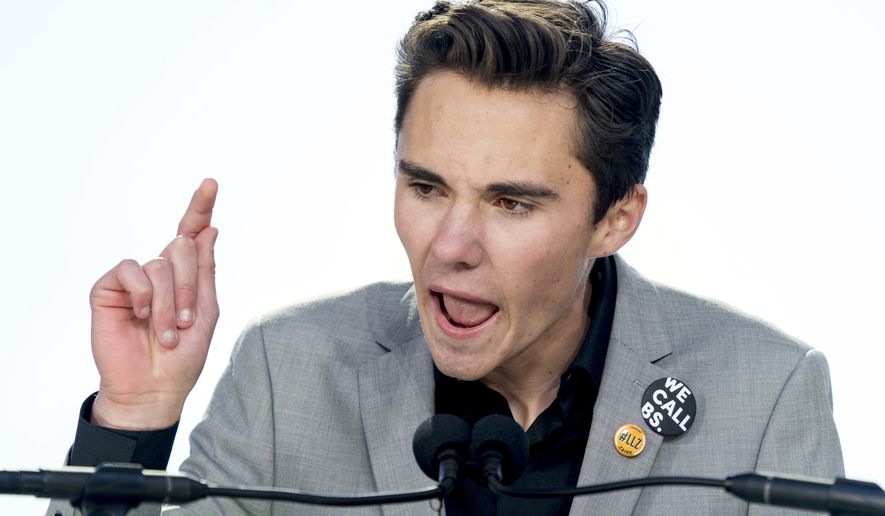 &quot;I&#x27;m glad to see corporate America standing with me and the other students of Parkland and everybody else. Because when we work together we can accomplish anything,&quot; David Hogg said. (Associated Press)