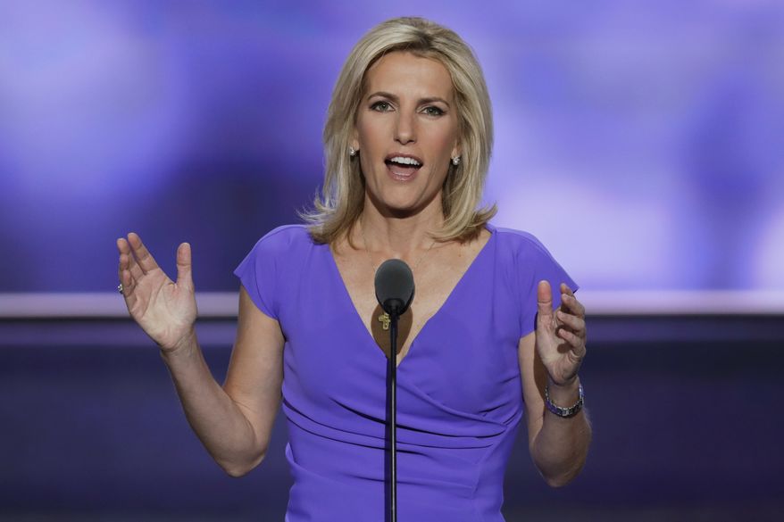 Conservative political commentator Laura Ingraham speaks during the third day of the Republican National Convention in Cleveland, Wednesday, July 20, 2016. (AP Photo/J. Scott Applewhite) ** FILE **
