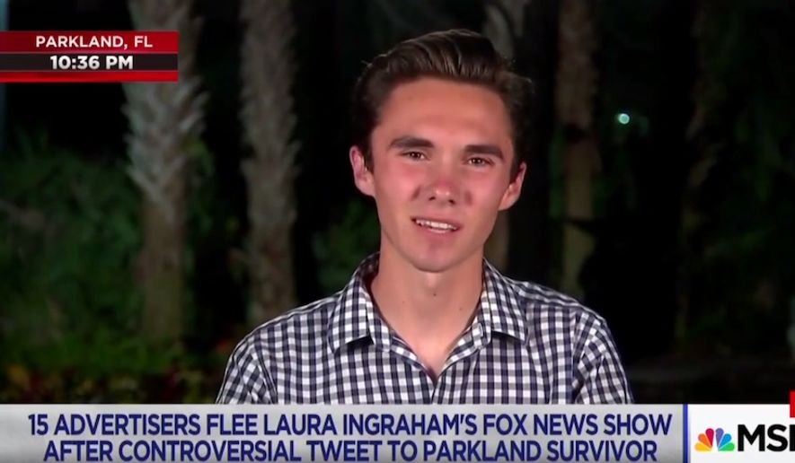 Parkland shooting survivor David Hogg told MSNBC&#39;s Lawrence O&#39;Donnell on April 2, 2018, that &quot;shadowy figures&quot; are not augmenting or facilitating his gun-control activism. (Image: MSNBC screenshot)