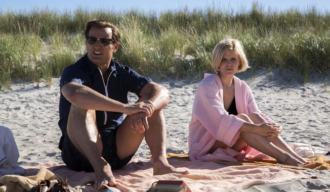 This image released by Entertainment Studios shows Jason Clarke as Ted Kennedy, left, and Kate Mara as Mary Jo Kopechne in a scene from &amp;quot;Chappaquiddick.&amp;quot; (Claire Folger/Entertainment Studios via AP)
