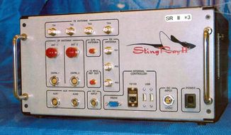 This undated file photo provided by the U.S. Patent and Trademark Office shows the StingRay II, a cellular site simulator used for surveillance purposes manufactured by Harris Corporation, of Melbourne, Fla. (U.S. Patent and Trademark Office via AP, File)