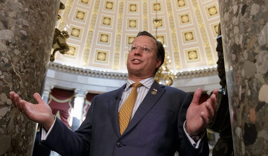 Rep. Dave Brat, Virginia Republican, is poised to face the winner of the June 12 Democratic primary between Dan Ward and Abigail Spanberger. (Associated Press) 