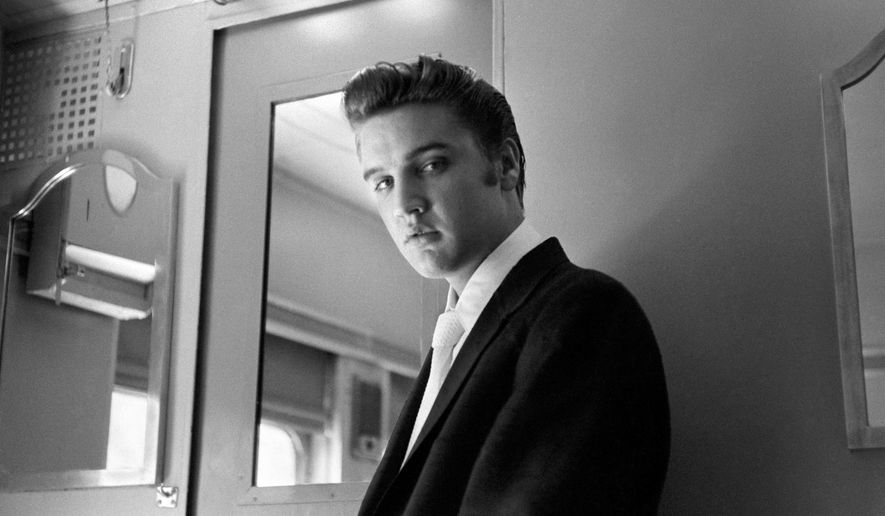 This image released by HBO shows Elvis Presley, the subject of “Elvis Presley: The Searcher,” a two-part, three-hour documentary that will premiere on April 14 on HBO. (HBO via AP)