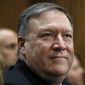 CIA Director Mike Pompeo, picked to be the next secretary of state, listens during his introductions before the Senate Foreign Relations Committee during a confirmation hearing on his nomination to be Secretary of State, Thursday, April 12, 2018 on Capitol Hill in Washington. Pompeo&#39;s remarks will be the first chance for lawmakers and the public to hear directly from the former Kansas congressman about his approach to diplomacy and the role of the State Department, should he be confirmed to lead it. (AP Photo/Jacquelyn Martin) Chairman Sen. Bob Corker, R-Tenn., Ranking Member Sen. Bob Menendez, D-N.J., Sen. Rand Paul, R-Ky., The Senate Foreign Relations Committee holds Pompeo&#39;s confirmation hearing Thursday.
