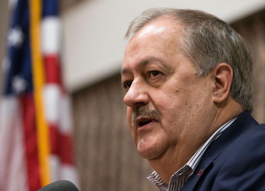 West Virginia Republican senatorial candidate Don Blankenship, the former Massey Energy CEO who spent a year in federal prison in connection with a deadly explosion, is within striking distance of becoming the challenger to Democratic Sen. Joe Manchin III, polling data show. (Associated Press/File)