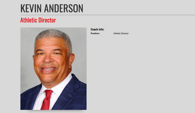 Kevin Anderson, former Athletic Director for the University of Maryland, shown here in a screen capture from UMTerps.com.