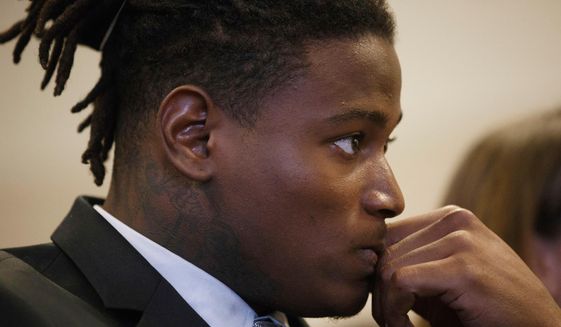 FILE -In this April 12, 2018 photo, San Francisco 49ers linebacker Reuben Foster appears for his arraignment at the Santa Clara County Hall of Justice in San Jose, Calif. Foster won&#39;t participate in the offseason program while he tends to legal matters related to his domestic violence charges.The 49ers said in a statement Sunday, April 15, 2018 that his future with the team will be &amp;quot;determined by the information revealed during the legal process.&amp;quot; (Dai Sugano/San Jose Mercury News via AP, Pool) **FILE**