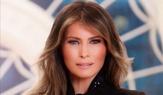 First lady Melania Trump, in her official White House portrait. Some journalists have noticed that the popular press is now overlooking Mrs. Trump. (WHITE HOUSE)
