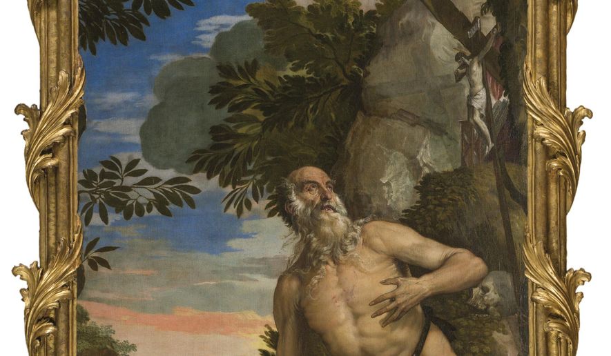 This photo provided by The New Orleans Museum of Art (NOMA) shows Paolo Veronese painting “St. Jerome in the Wilderness.”  Two Renaissance masterpieces, &amp;quot;St Jerome in the Wilderness&amp;quot; and “St. Agatha Visited in Prison by St. Peter”  are coming to the New Orleans Museum of Art,  only the third museum ever to display them together, and the second outside Italy.  Their first showing after a thorough restoration by Venetian Heritage was last year at a museum in Venice. They will be in New Orleans starting Thursday, April 19, 2018 through Sept. 3. (The New Orleans Museum of Art via AP)