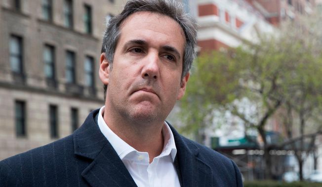 This April 11, 2018, file photo shows attorney Michael Cohen in New York. President Donald Trump said Sunday, April 15, 2018, that all lawyers are now “deflated and concerned” by the FBI raid on his personal attorney Cohen’s home and office. (AP Photo/Mary Altaffer, File)