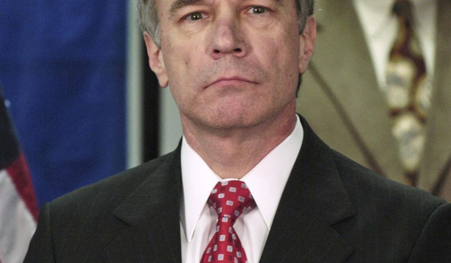 FILE – This March 31, 2005, file photo shows Centre County District Attorney Ray Gricar in State College, Pa. In 2014, Pennsylvania State Police took over the investigation into the unsolved disappearance of Centre County&#x27;s top prosecutor, who was eight months from retirement when he was last seen 13 years ago on April 15, 2005. (Nabil K. Mark/Centre Daily Times via AP, File)