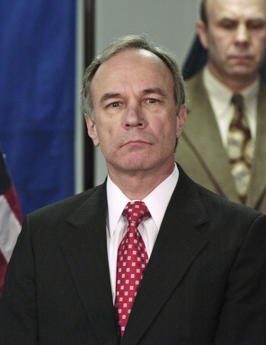 FILE – This March 31, 2005, file photo shows Centre County District Attorney Ray Gricar in State College, Pa. In 2014, Pennsylvania State Police took over the investigation into the unsolved disappearance of Centre County's top prosecutor, who was eight months from retirement when he was last seen 13 years ago on April 15, 2005. (Nabil K. Mark/Centre Daily Times via AP, File)