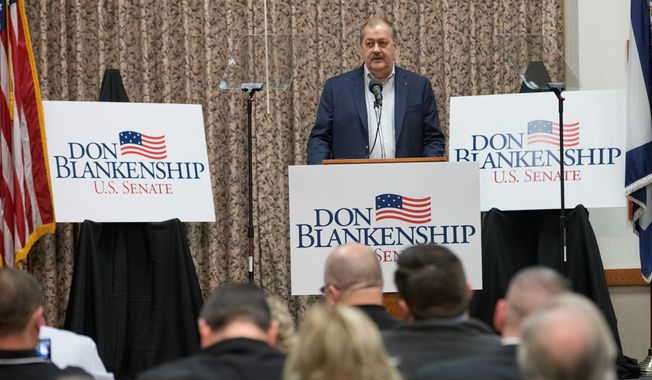 Former Massey CEO and West Virginia Republican Senate candidate Don Blankenship said during Monday&#x27;s primary debate that the Upper Big Brranch mine explosion of 2012 was the result of federal regulators and voters will learn the truth. (Associated Press)