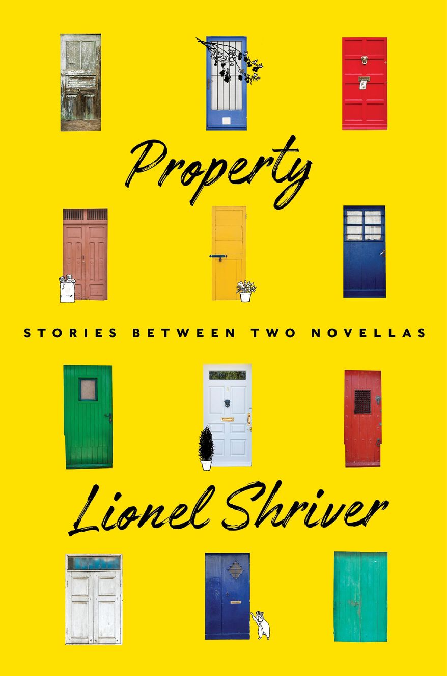 This cover image released by HarperCollins shows "Property: Stories Between Two Novellas," by Lionel Shriver. (HarperCollins via AP)