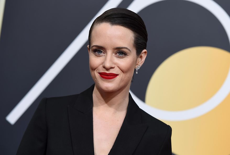 FILE - In this Jan. 7, 2018, file photo, Claire Foy arrives at the 75th annual Golden Globe Awards at the Beverly Hilton Hotel in Beverly Hills, Calif. Foy says the controversy over her pay for the Netflix series "The Crown" has changed her approach to Hollywood. (Photo by Jordan Strauss/Invision/AP, File)