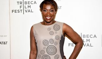 FILE - In this April 20, 2018 file photo, Joy Reid attends the Tribeca TV screening of &amp;quot;Rest in Power: The Trayvon Martin Story&amp;quot; during the 2018 Tribeca Film Festival in New York.  Reid insists that homophobic language in one of her old blog posts is the work of a computer hacker and her security expert said Wednesday they have a strong suspicion of who did it. (Photo by Evan Agostini/Invision/AP, File)