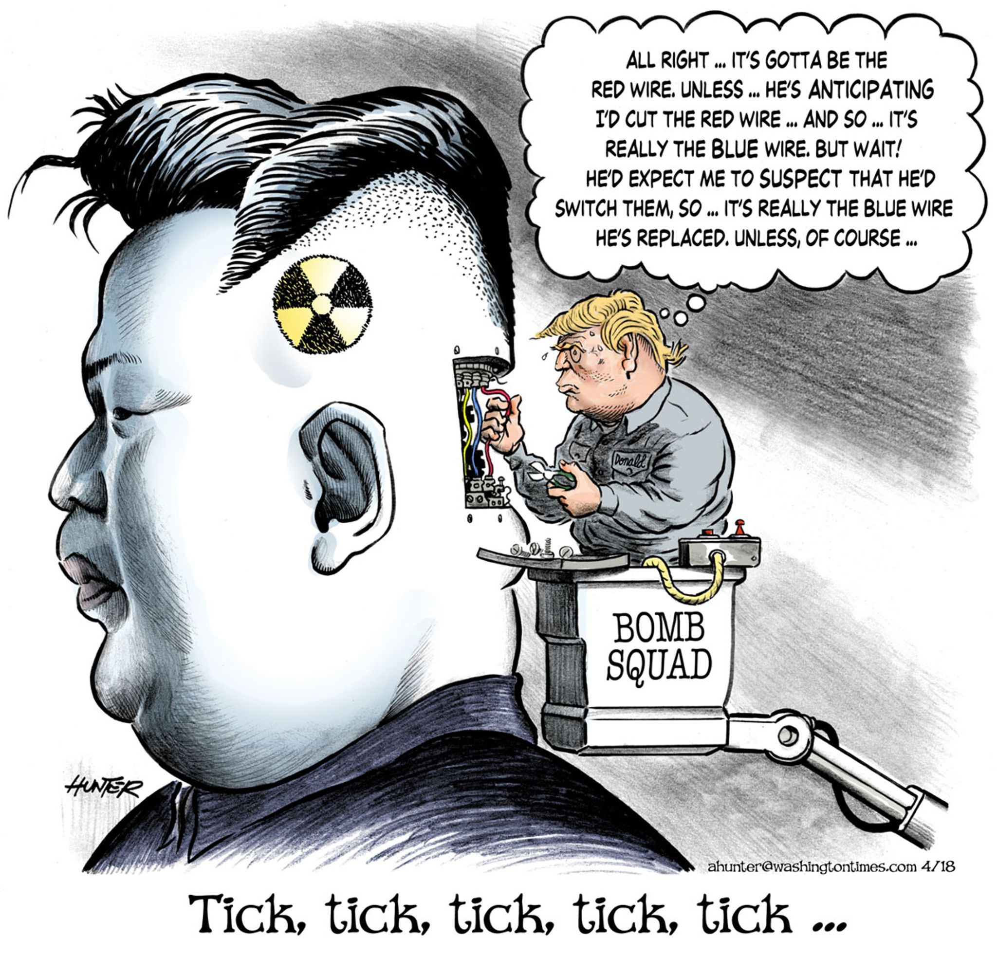 Political Cartoons - The best of Alexander Hunter - Tick, tick, tick, tick,  tick ... - Washington Times