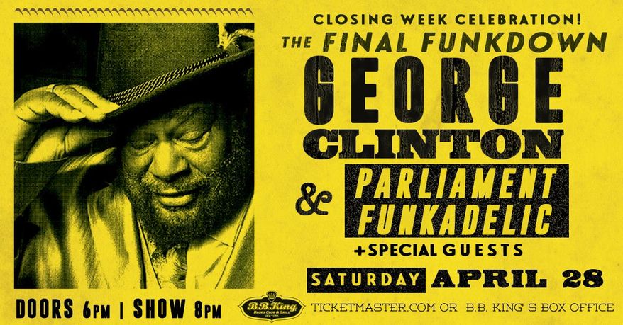 Promotional poster for a George Clinton and Parliament Funkadelic concert, via the group's official Facebook page. The P-Funk legend announced he will stop touring in 2019. (Facebook/George Clinton and Parliament Funkadelic)