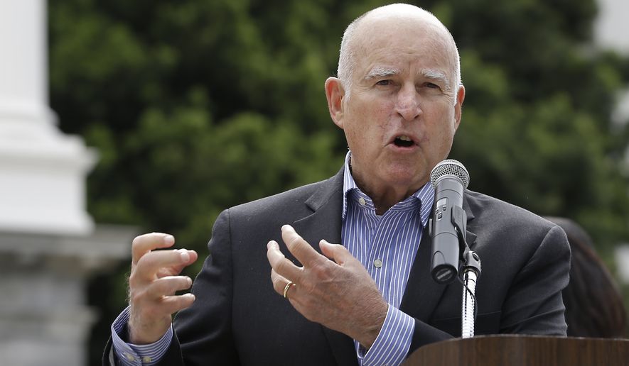 Democrats have lined up against the California gas tax repeal, led by Gov. Jerry Brown, who in his State of the State address in January declared, &quot;I will do anything in my power to defeat any repeal effort that gets on the ballot, you can depend on that.&quot; (Associated Press)