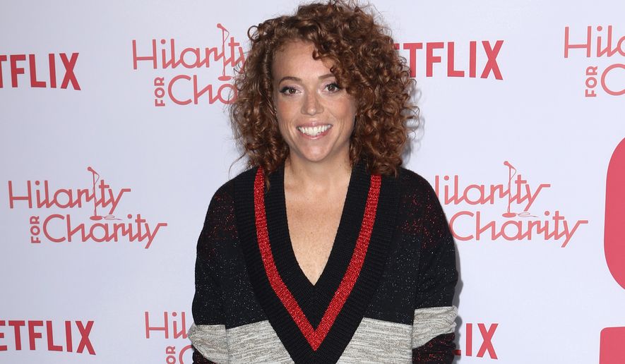 Michelle Wolf arrives at the 6th Annual Hilarity For Charity Los Angeles Variety Show at the Hollywood Palladium on Saturday, March 24, 2018, in Los Angeles. (Photo by Willy Sanjuan/Invision/AP)