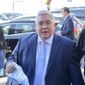 Patrick Morrisey heading into the Fox News GOP debate on Tuesday, May 1, 2018, in Morgantown, W. Va. (William Wotring/The Dominion-Post via AP) ** FILE **