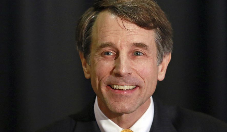 FILE - This March 21, 2018 file photo shows California Insurance Commissioner Dave Jones, a Democratic candidate for Attorney General, at a candidate forum, in Sacramento, Calif. Jones, a Democrat, is one of three candidates challenging incumbent Democratic Attorney General Xavier Becerra in the June primary. (AP Photo/Rich Pedroncelli, File)