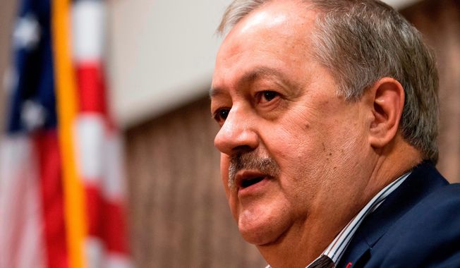 &quot;Tomorrow, West Virginia will send the swamp a message — no one, and I mean, no one will tell us how to vote,&quot; West Virginia Republican senatorial candidate Don Blankenship said on Monday. &quot;As some have said, I am Trumpier than Trump and this morning proves it.&quot; (Associated Press)