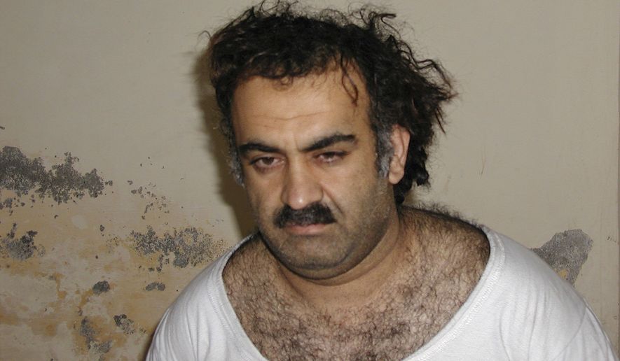 Khalid Sheikh Mohammed, charged with a host of crimes including murder, conspiracy and terrorism in connection with the Sept. 11, 2001, attacks, is in legal limbo as his defense team stalls for time. (Associated Press/File)