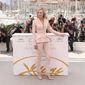 Jury president Cate Blanchett poses for photographers during a photo call for the jury at the 71st international film festival, Cannes, southern France, Tuesday, May 8, 2018. (Photo by Joel C Ryan/Invision/AP)