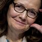 Gina Haspel, President Donald Trump&#39;s pick to lead the Central Intelligence Agency, smiles as she testifies at her confirmation hearing before the Senate Intelligence Committee, on Capitol Hill, Wednesday, May 9, 2018, in Washington. AP Photo/Andrew Harnik)