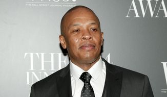 In this Nov. 5, 2014, file photo, Dr. Dre attends the WSJ. Magazine 2014 Innovator Awards at MoMA in New York. Dr. Dre has lost his trademark fight against Dr. Drai. The rapper objected to the trademark application of the Pennsylvania gynecologist whose nickname is spelled differently but sounds the same. Dr. Draion M. Burch&#39;s website advertises that he&#39;s an &amp;quot;obgyn and media personality.&amp;quot; (Photo by Andy Kropa/Invision/AP, File)