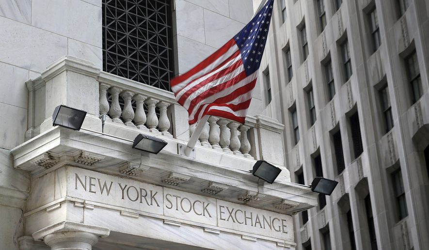 FILE - This Monday, Aug. 24, 2015, file photo shows the New York Stock Exchange. Stocks are off to a solid start on Wall Street, building on the market's gains from a day earlier. Technology and health care stocks rose more than the rest of the market in early trading Thursday, May 10, 2018. (AP Photo/Seth Wenig, File)