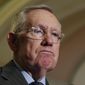FILE - In this Nov. 16, 2016 file photo, Senate Minority Leader Harry Reid of Nev., pauses during a news conference on Capitol Hill in Washington. Reid is recovering after quietly undergoing surgery Monday.  (AP Photo/Alex Brandon)