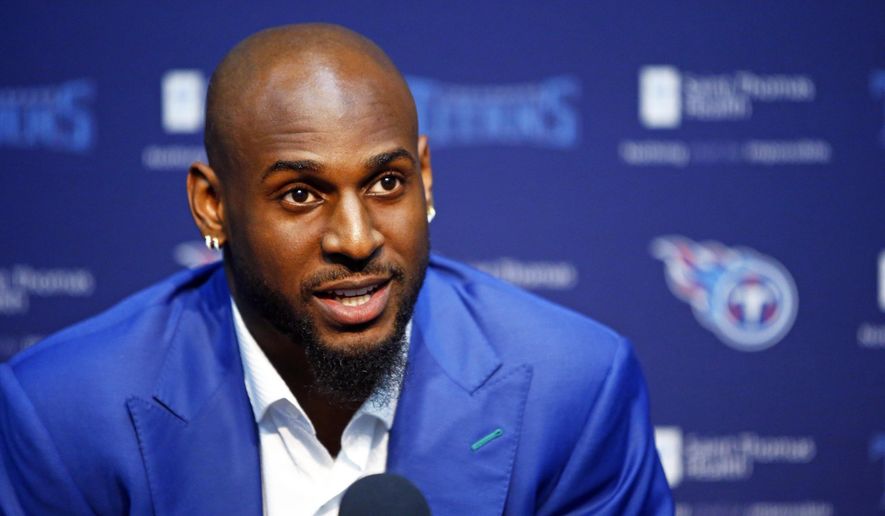 FILE - In this Friday, April 27, 2018 file photo, Alabama linebacker Rashaan Evans speaks at a news conference in Nashville, Tenn. Evans is the Tennessee Titans' top pick in the NFL football draft. The Titans have agreed to terms on a deal with their first-round draft pick LB Rashaan Evans, Tuesday, May 15, 2018. (AP Photo/Wade Payne, File)
