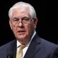 Secretary of State Rex Tillerson speaks about the relationship between the U.S. and countries in Africa, at George Mason University in Fairfax, Va., Tuesday, March 6, 2018. (AP Photo/Jacquelyn Martin) ** FILE **