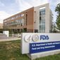 In this Oct. 14, 2015, the Food &amp; Drug Administration (FDA) campus in Silver Spring, Md. (AP Photo/Andrew Harnik, File)