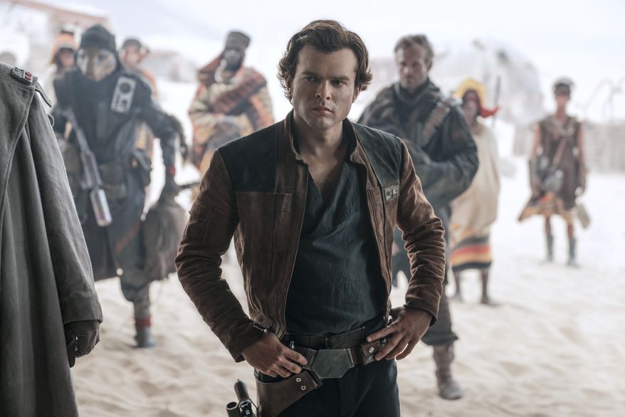 Alden Ehrenreich appears in a scene from "Solo: A Star Wars Story." (Jonathan Olley/Lucasfilm via AP)